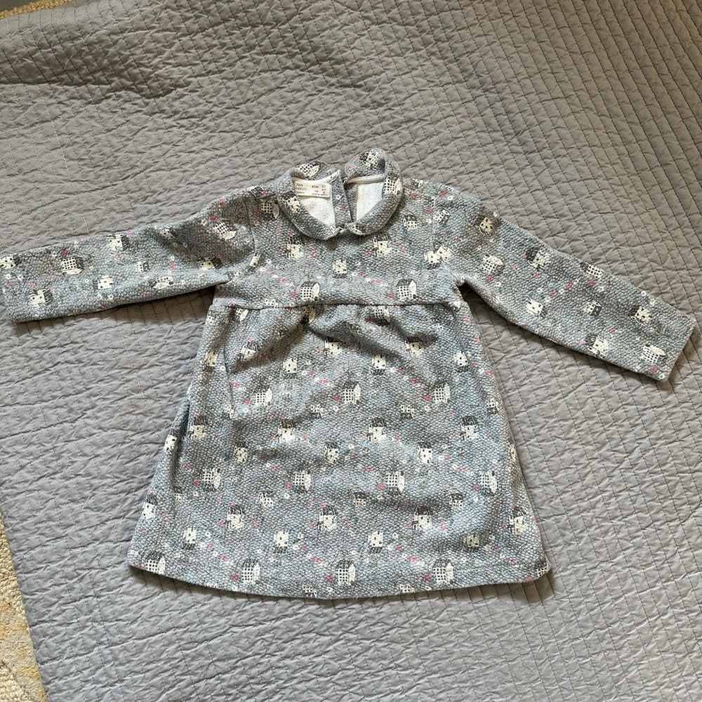 Zara gray girls dress size 2/3